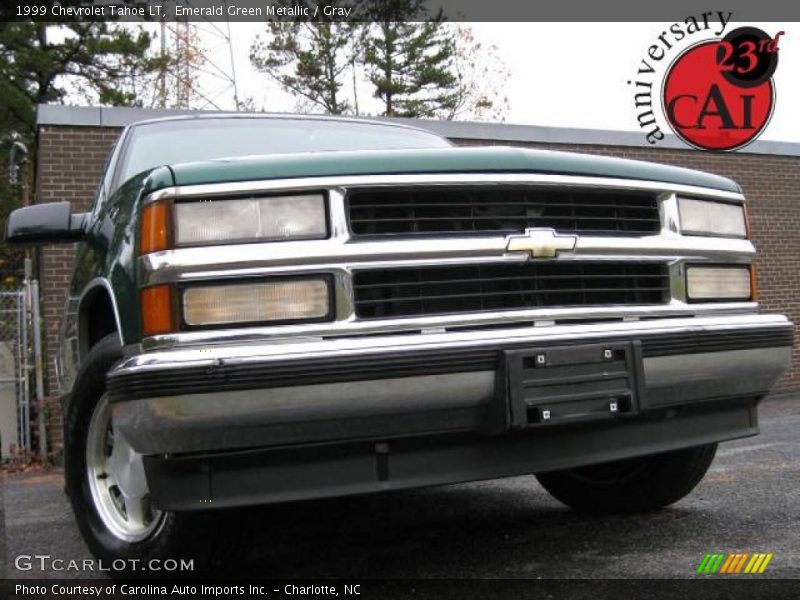 Emerald Green Metallic / Gray 1999 Chevrolet Tahoe LT
