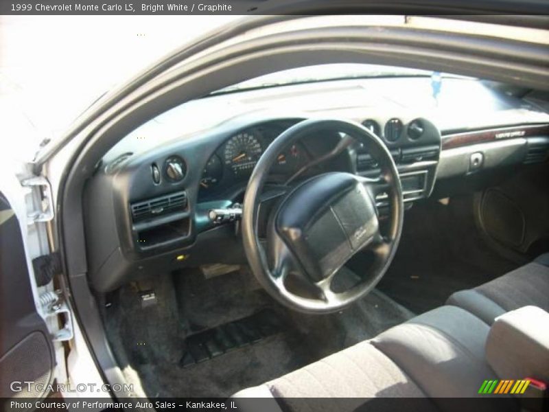 Bright White / Graphite 1999 Chevrolet Monte Carlo LS