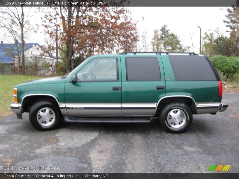 Emerald Green Metallic / Gray 1999 Chevrolet Tahoe LT