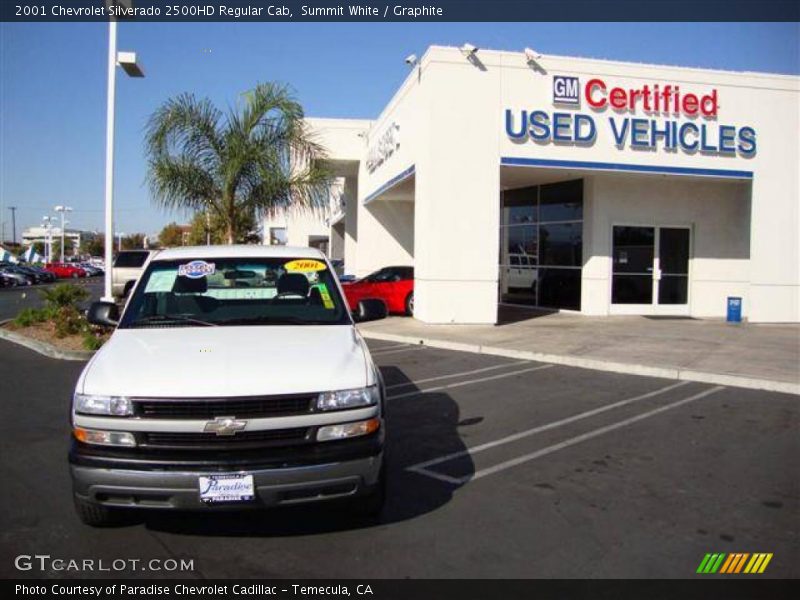 Summit White / Graphite 2001 Chevrolet Silverado 2500HD Regular Cab