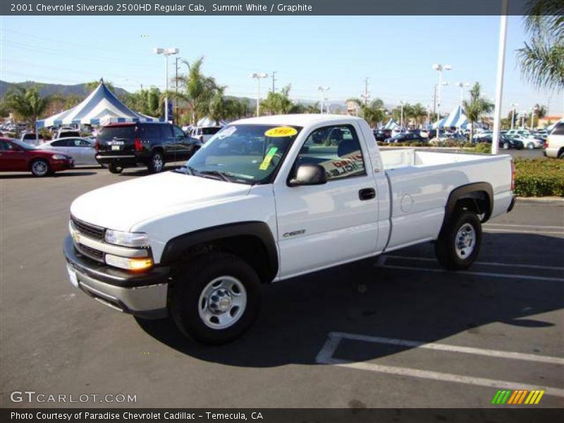 Summit White / Graphite 2001 Chevrolet Silverado 2500HD Regular Cab
