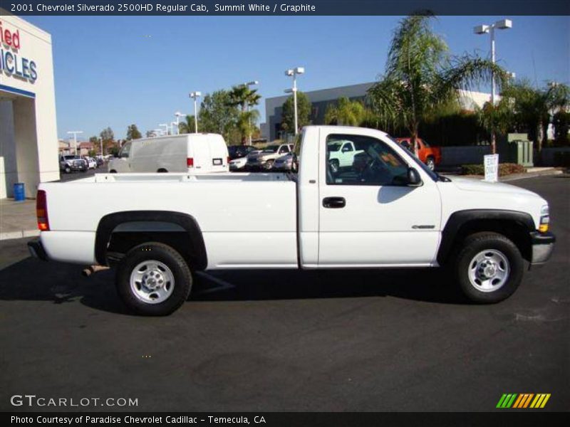 Summit White / Graphite 2001 Chevrolet Silverado 2500HD Regular Cab