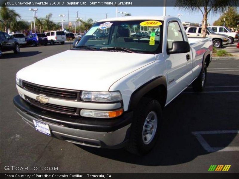 Summit White / Graphite 2001 Chevrolet Silverado 2500HD Regular Cab