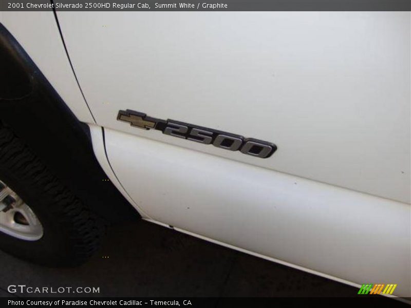 Summit White / Graphite 2001 Chevrolet Silverado 2500HD Regular Cab