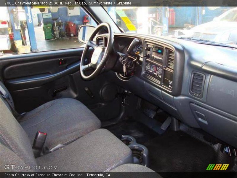 Summit White / Graphite 2001 Chevrolet Silverado 2500HD Regular Cab