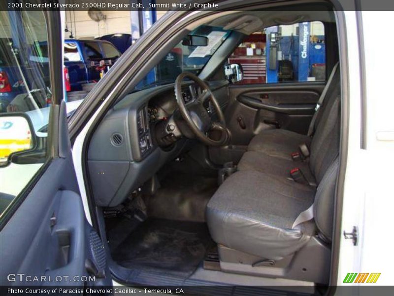 Summit White / Graphite 2001 Chevrolet Silverado 2500HD Regular Cab
