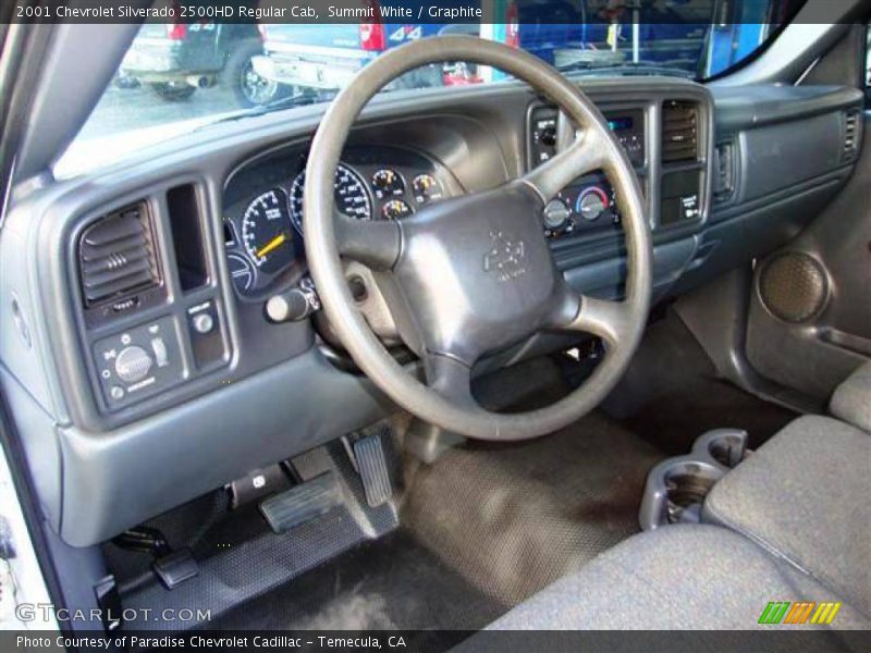 Summit White / Graphite 2001 Chevrolet Silverado 2500HD Regular Cab
