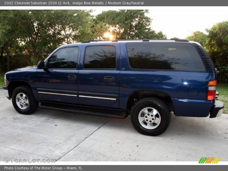 Indigo Blue Metallic / Medium Gray/Neutral 2002 Chevrolet Suburban 1500 LS 4x4