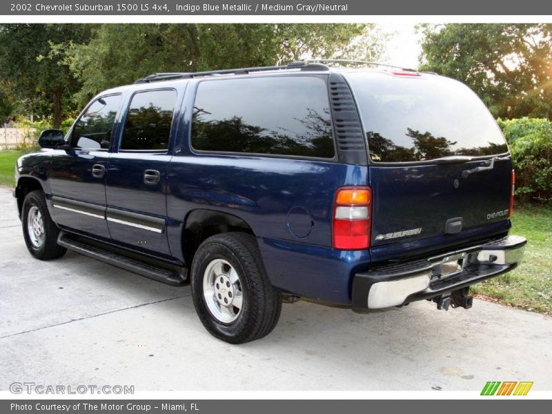 Indigo Blue Metallic / Medium Gray/Neutral 2002 Chevrolet Suburban 1500 LS 4x4