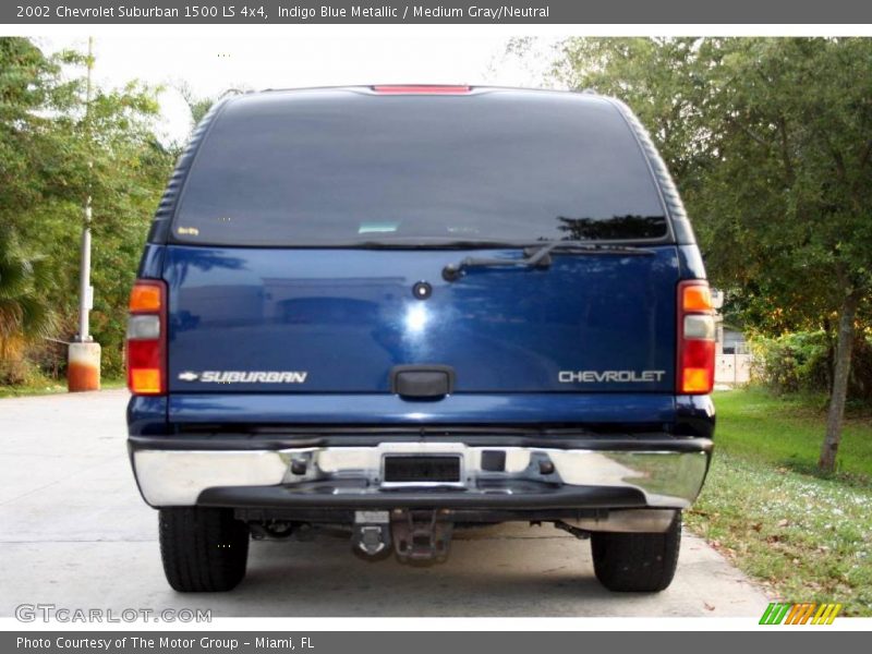 Indigo Blue Metallic / Medium Gray/Neutral 2002 Chevrolet Suburban 1500 LS 4x4
