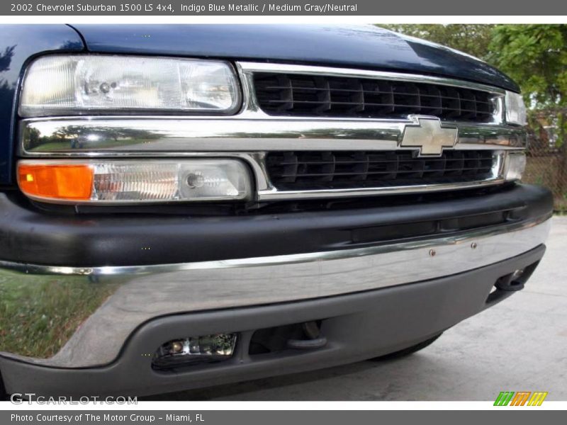 Indigo Blue Metallic / Medium Gray/Neutral 2002 Chevrolet Suburban 1500 LS 4x4