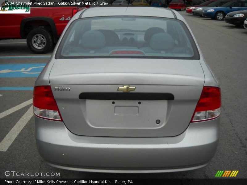 Galaxy Silver Metallic / Gray 2004 Chevrolet Aveo Sedan