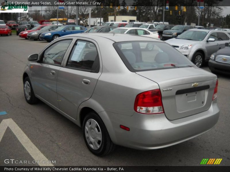Galaxy Silver Metallic / Gray 2004 Chevrolet Aveo Sedan