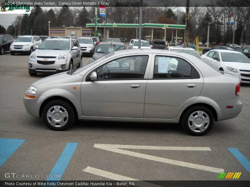 Galaxy Silver Metallic / Gray 2004 Chevrolet Aveo Sedan