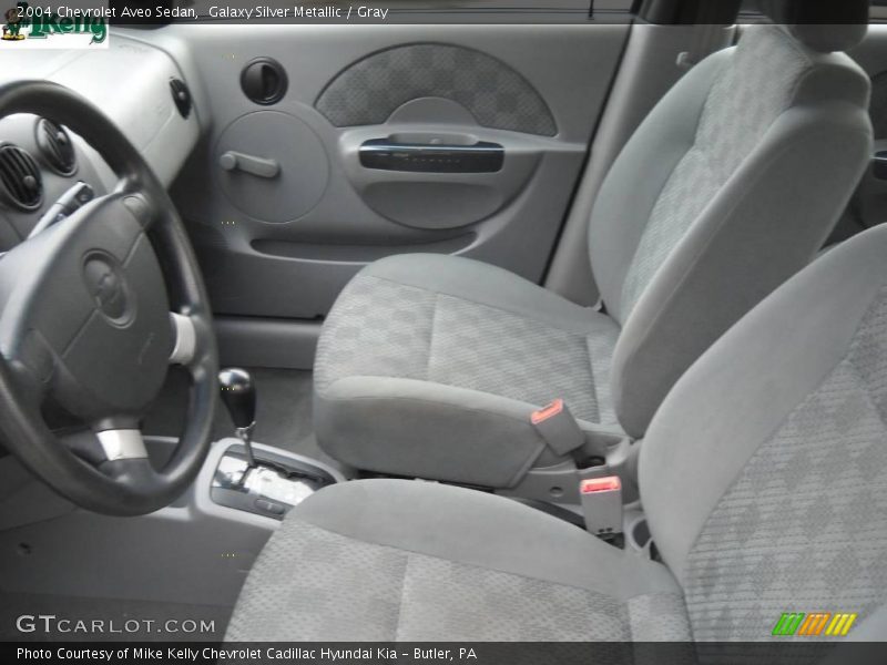 Galaxy Silver Metallic / Gray 2004 Chevrolet Aveo Sedan