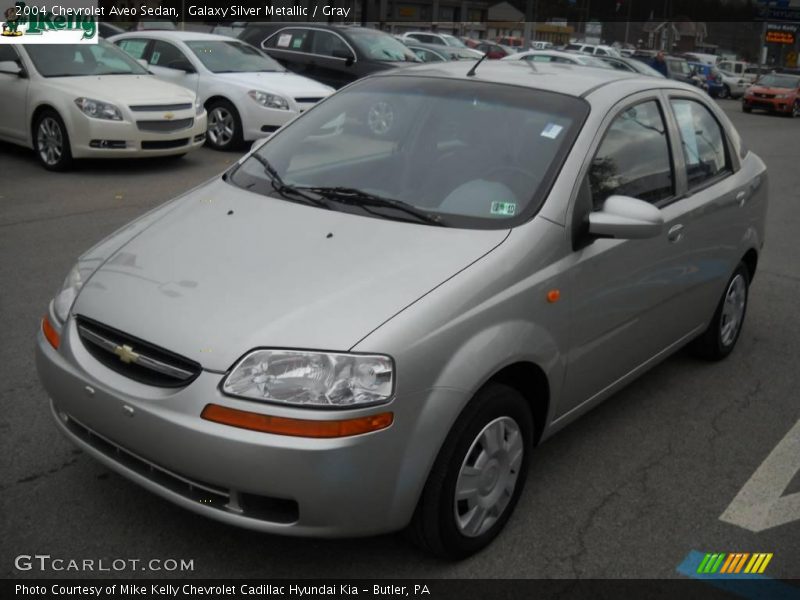 Galaxy Silver Metallic / Gray 2004 Chevrolet Aveo Sedan