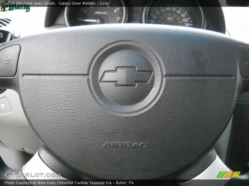 Galaxy Silver Metallic / Gray 2004 Chevrolet Aveo Sedan