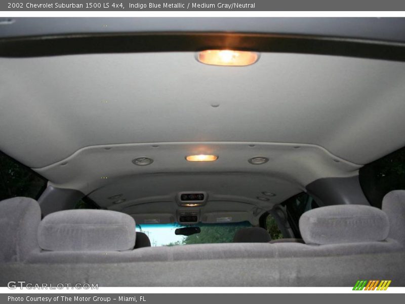 Indigo Blue Metallic / Medium Gray/Neutral 2002 Chevrolet Suburban 1500 LS 4x4