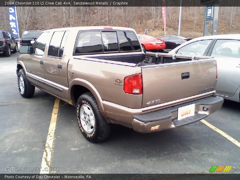 Sandalwood Metallic / Graphite 2004 Chevrolet S10 LS Crew Cab 4x4