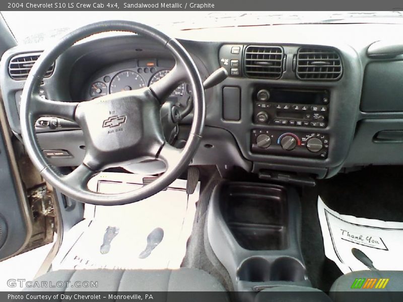 Sandalwood Metallic / Graphite 2004 Chevrolet S10 LS Crew Cab 4x4