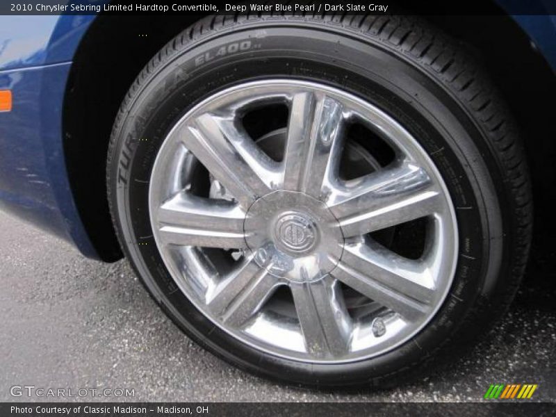 Deep Water Blue Pearl / Dark Slate Gray 2010 Chrysler Sebring Limited Hardtop Convertible