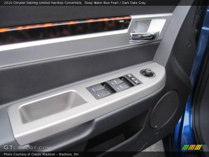 Deep Water Blue Pearl / Dark Slate Gray 2010 Chrysler Sebring Limited Hardtop Convertible