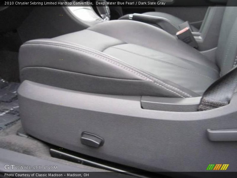 Deep Water Blue Pearl / Dark Slate Gray 2010 Chrysler Sebring Limited Hardtop Convertible