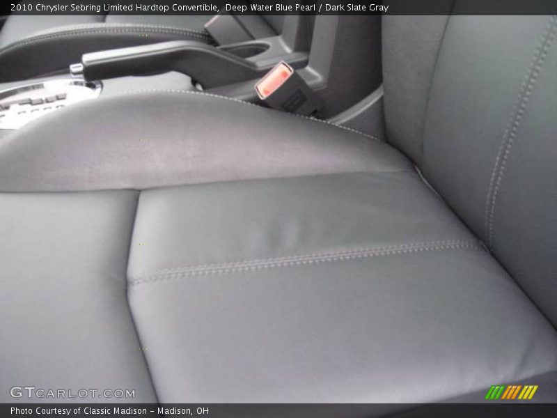 Deep Water Blue Pearl / Dark Slate Gray 2010 Chrysler Sebring Limited Hardtop Convertible
