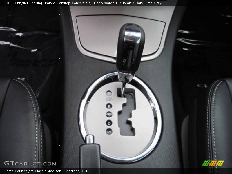 Deep Water Blue Pearl / Dark Slate Gray 2010 Chrysler Sebring Limited Hardtop Convertible