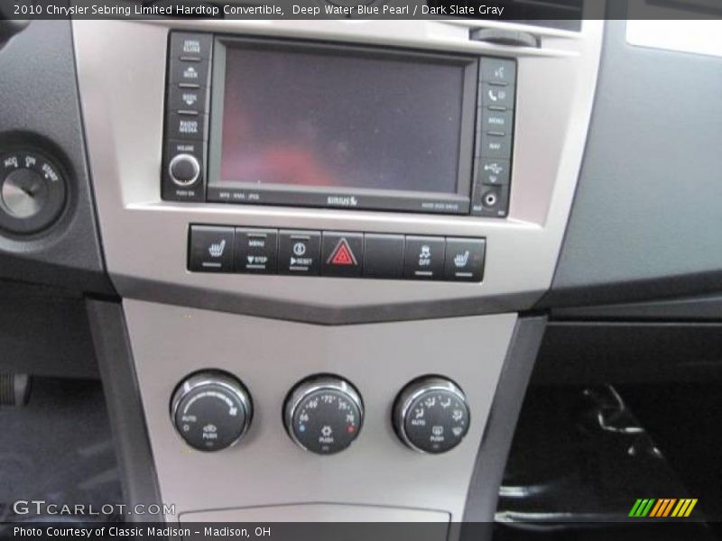Deep Water Blue Pearl / Dark Slate Gray 2010 Chrysler Sebring Limited Hardtop Convertible