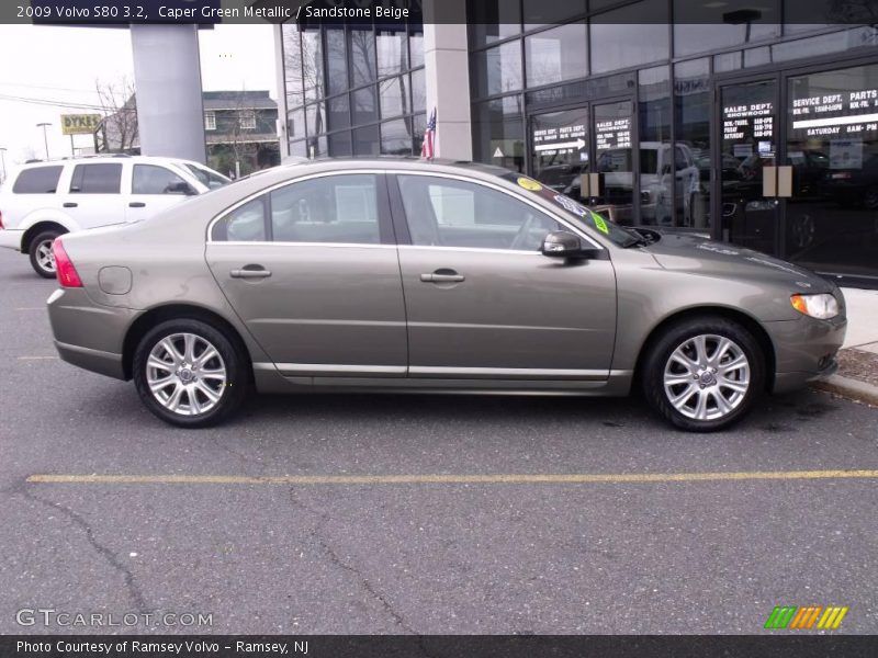 Caper Green Metallic / Sandstone Beige 2009 Volvo S80 3.2
