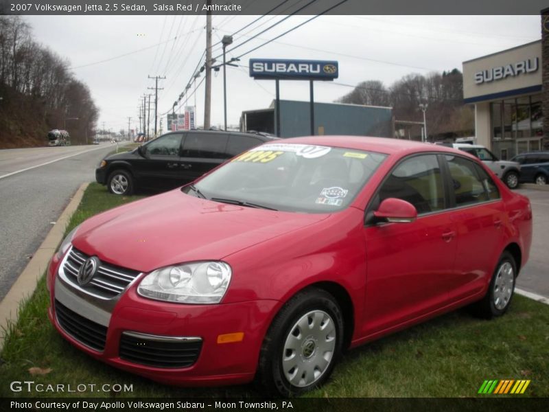 Salsa Red / Anthracite 2007 Volkswagen Jetta 2.5 Sedan