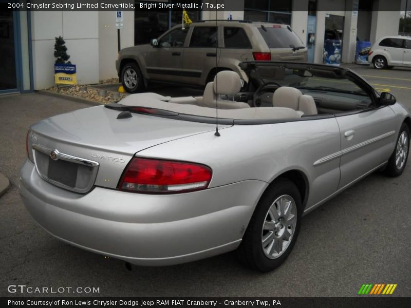 Bright Silver Metallic / Taupe 2004 Chrysler Sebring Limited Convertible