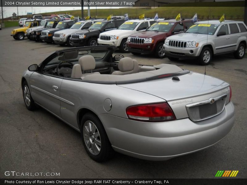 Bright Silver Metallic / Taupe 2004 Chrysler Sebring Limited Convertible
