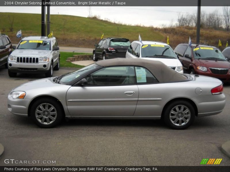 Bright Silver Metallic / Taupe 2004 Chrysler Sebring Limited Convertible