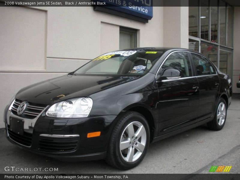 Black / Anthracite Black 2008 Volkswagen Jetta SE Sedan