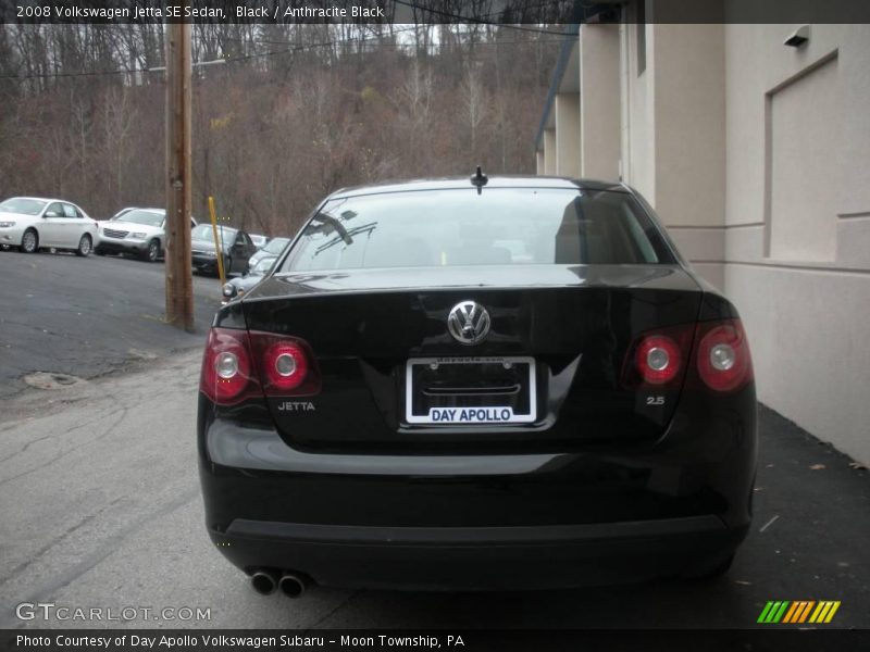 Black / Anthracite Black 2008 Volkswagen Jetta SE Sedan