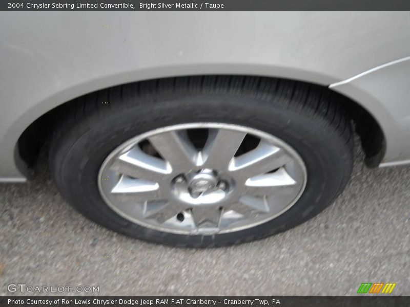 Bright Silver Metallic / Taupe 2004 Chrysler Sebring Limited Convertible