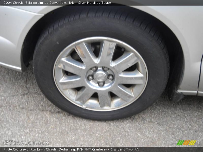 Bright Silver Metallic / Taupe 2004 Chrysler Sebring Limited Convertible