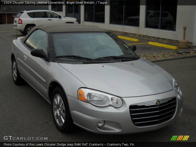 Bright Silver Metallic / Taupe 2004 Chrysler Sebring Limited Convertible