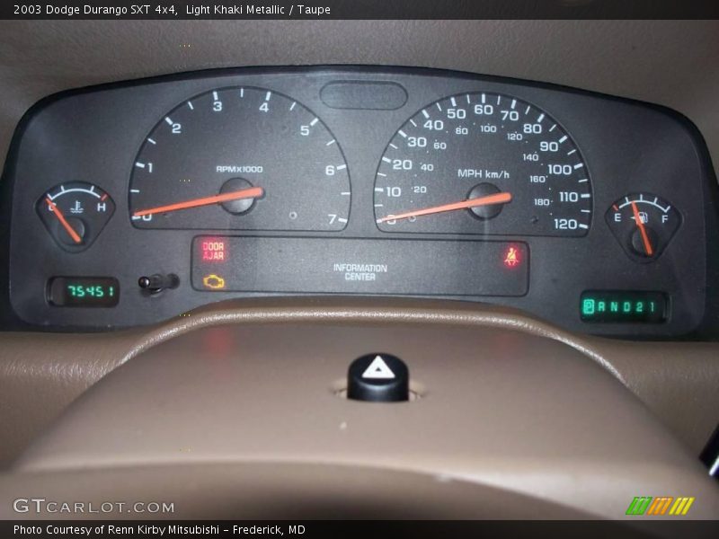 Light Khaki Metallic / Taupe 2003 Dodge Durango SXT 4x4