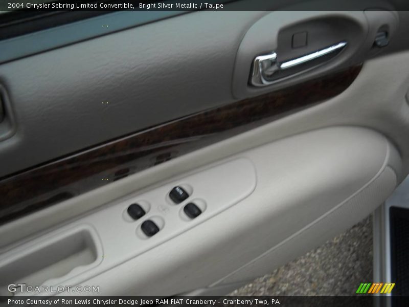Bright Silver Metallic / Taupe 2004 Chrysler Sebring Limited Convertible