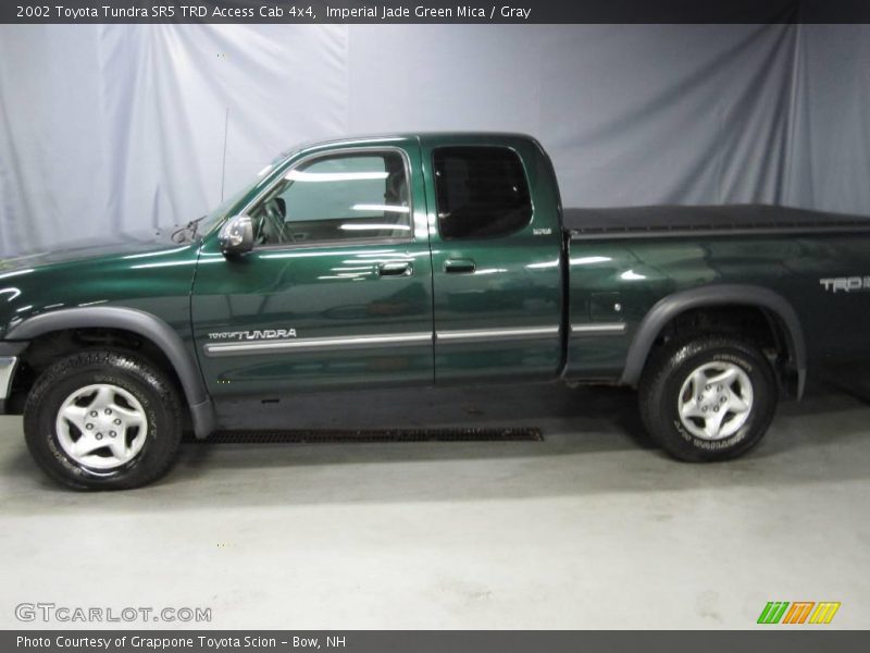 Imperial Jade Green Mica / Gray 2002 Toyota Tundra SR5 TRD Access Cab 4x4