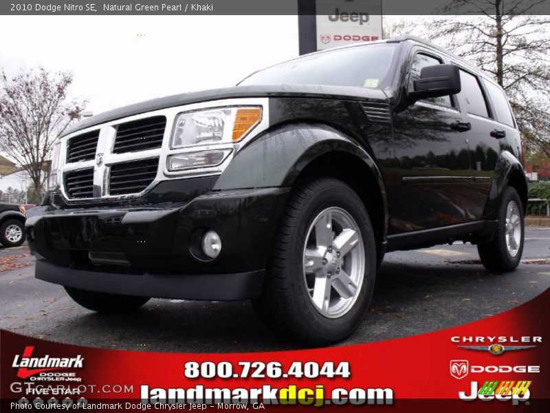 Natural Green Pearl / Khaki 2010 Dodge Nitro SE