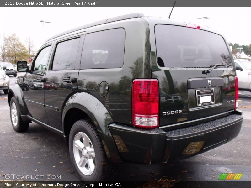 Natural Green Pearl / Khaki 2010 Dodge Nitro SE