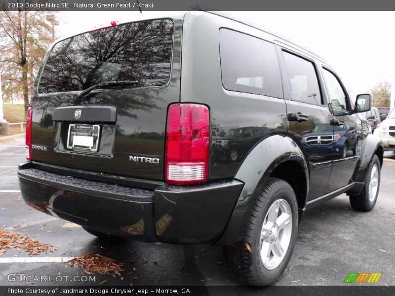 Natural Green Pearl / Khaki 2010 Dodge Nitro SE