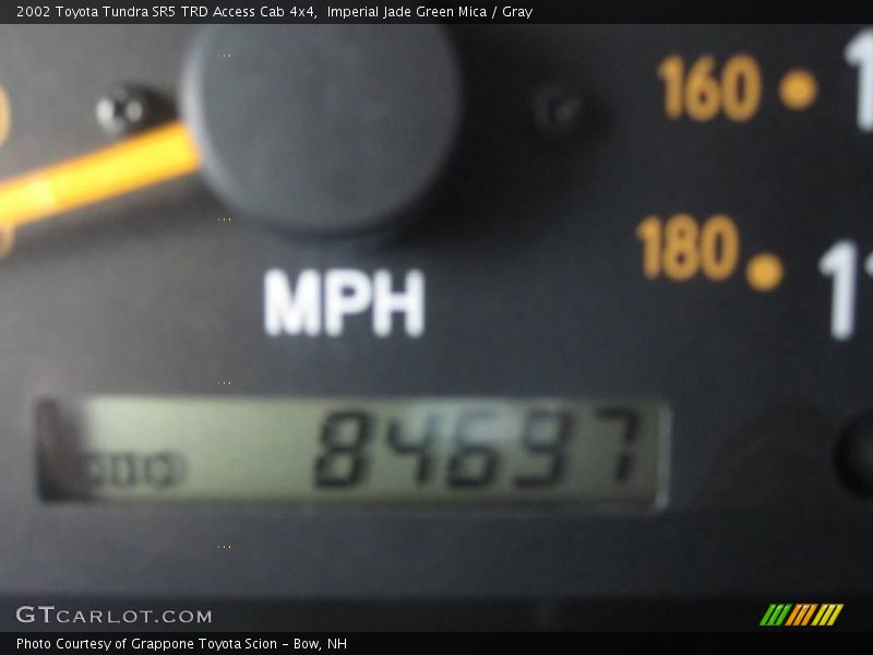 Imperial Jade Green Mica / Gray 2002 Toyota Tundra SR5 TRD Access Cab 4x4