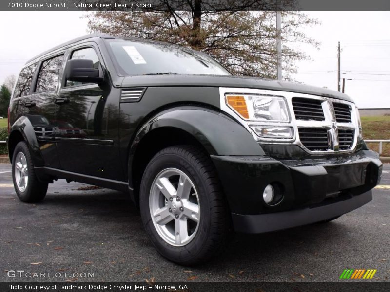Natural Green Pearl / Khaki 2010 Dodge Nitro SE