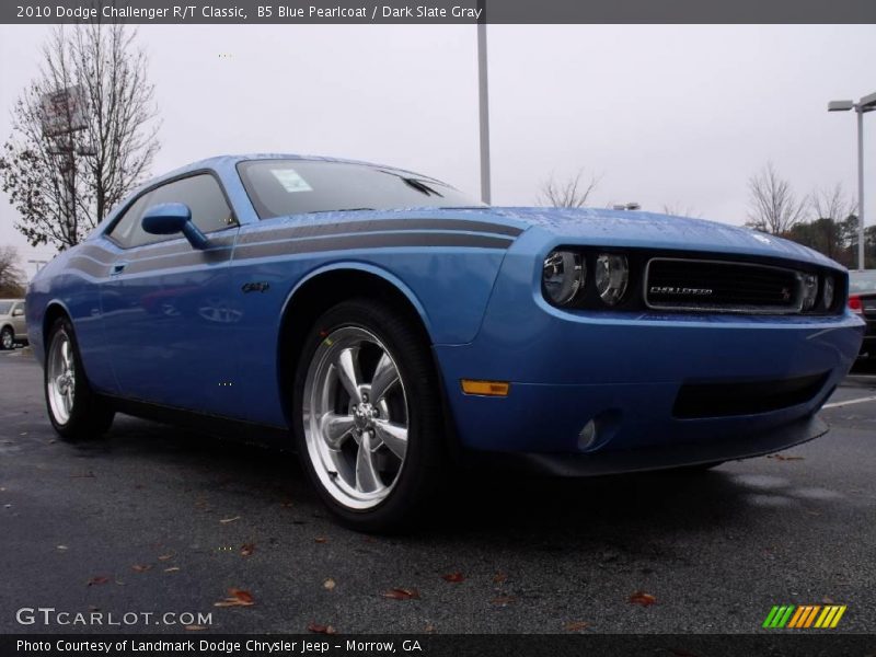 B5 Blue Pearlcoat / Dark Slate Gray 2010 Dodge Challenger R/T Classic