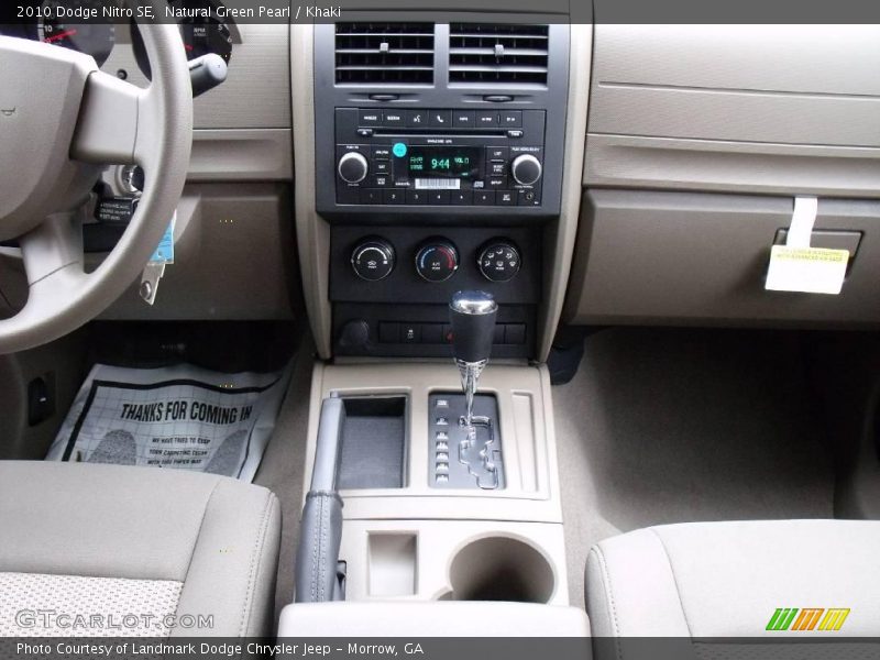 Natural Green Pearl / Khaki 2010 Dodge Nitro SE